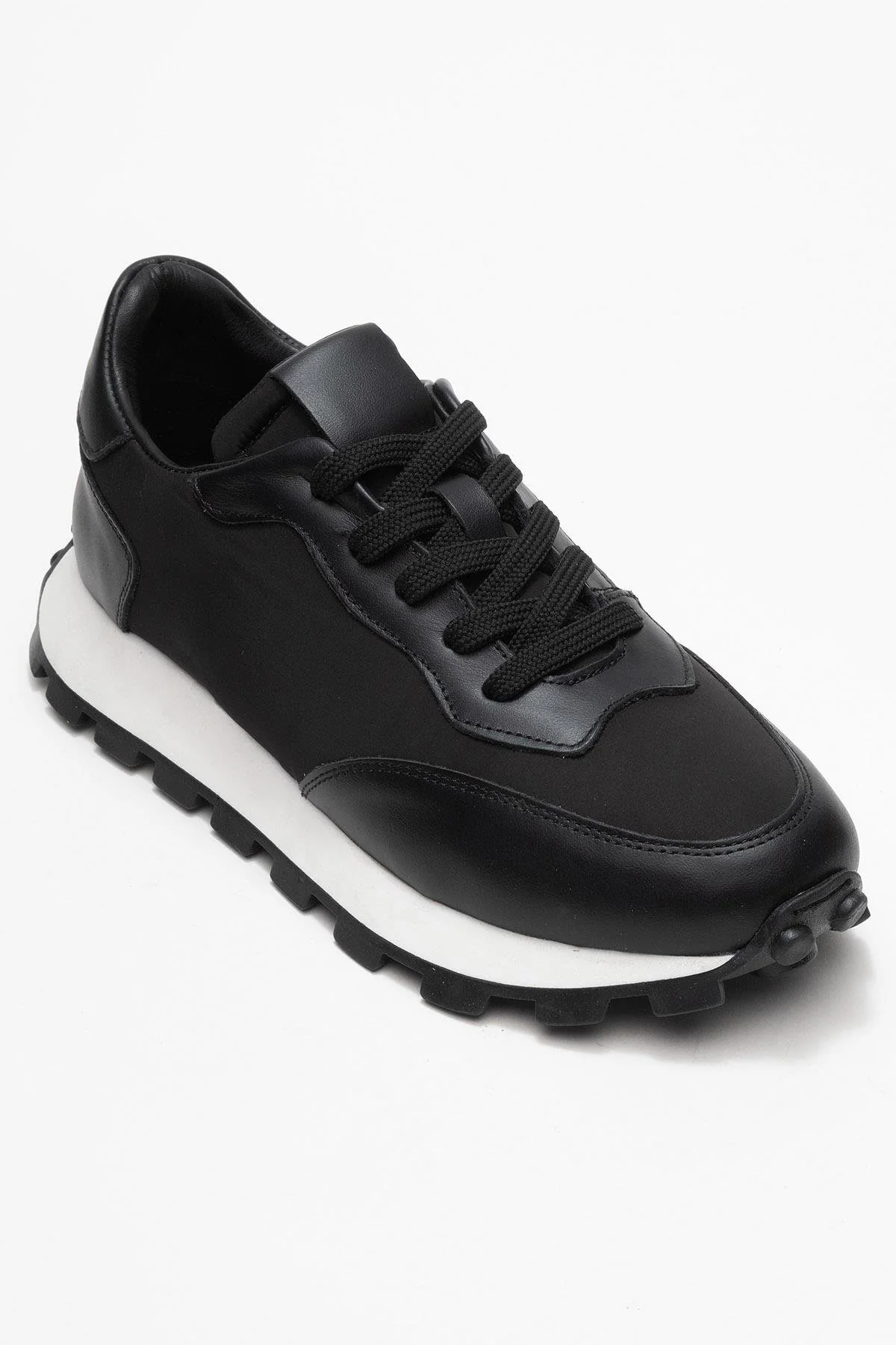 Amanda - Black Genuine Leather Sneaker (Women) - Image 3