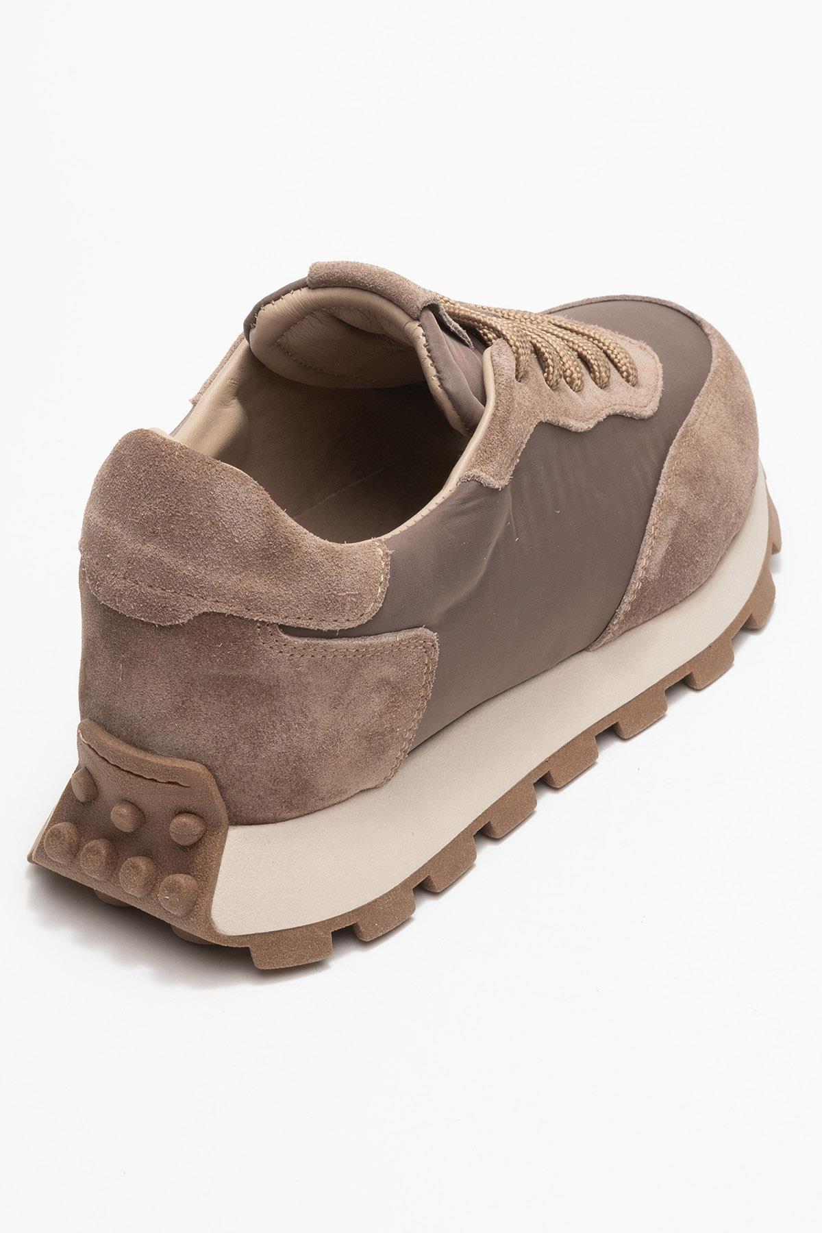 Amanda - Taupe Genuine Leather Sneaker (Women) - Image 5