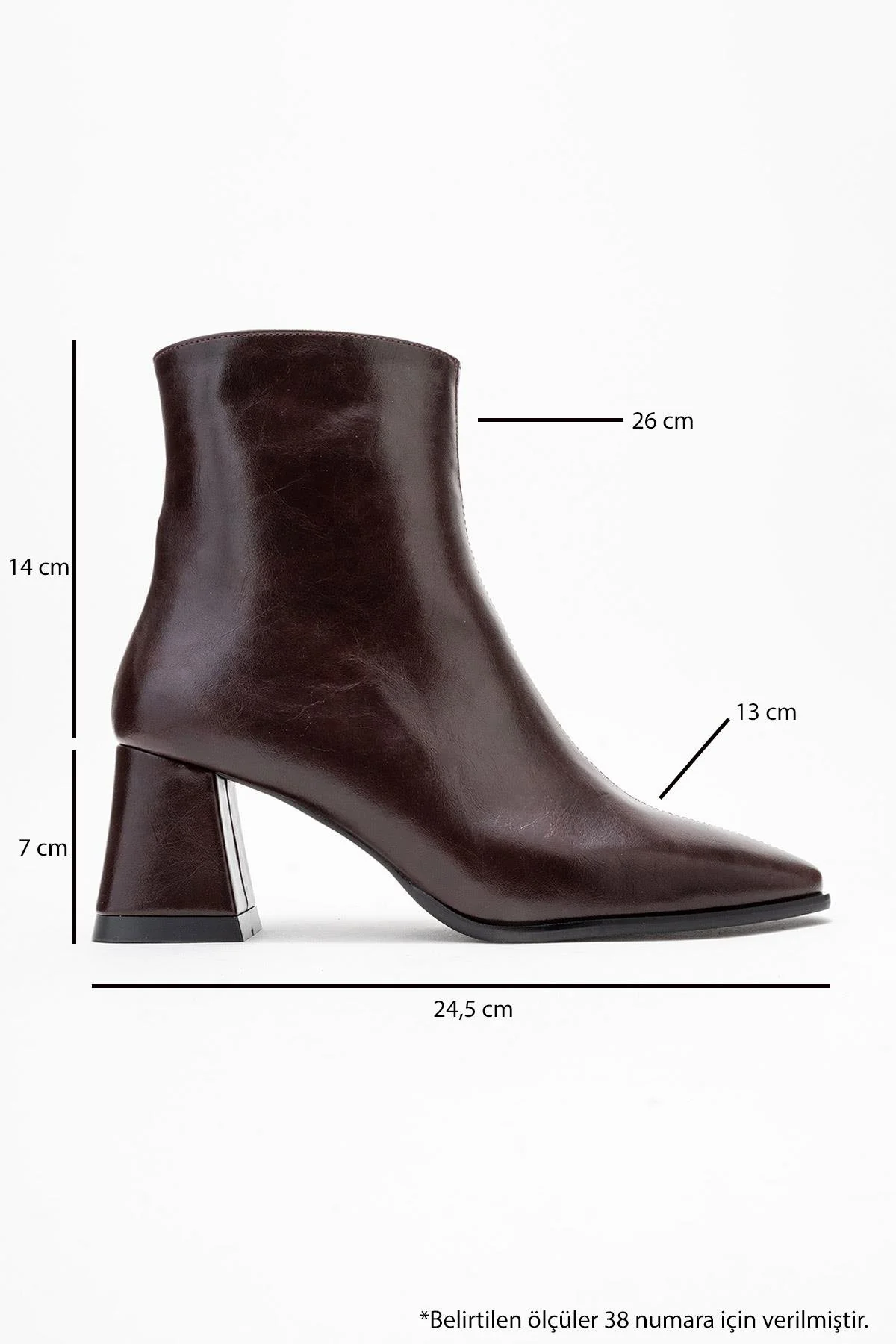 Arven - Burgundy Block Heel Ankle Boot (Women) - Image 6