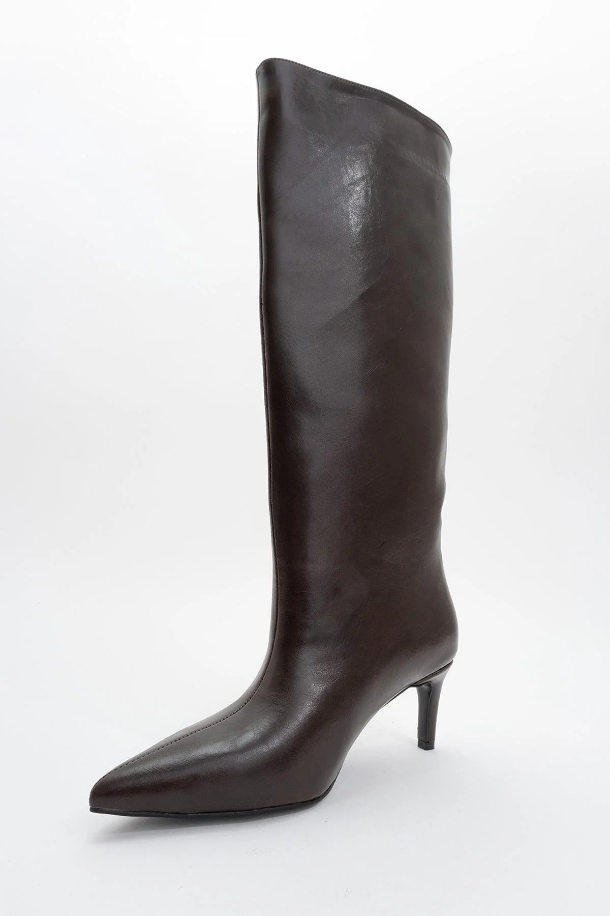 Cassandra Brown Cilt High‑Heel Boot (Women) - Image 3