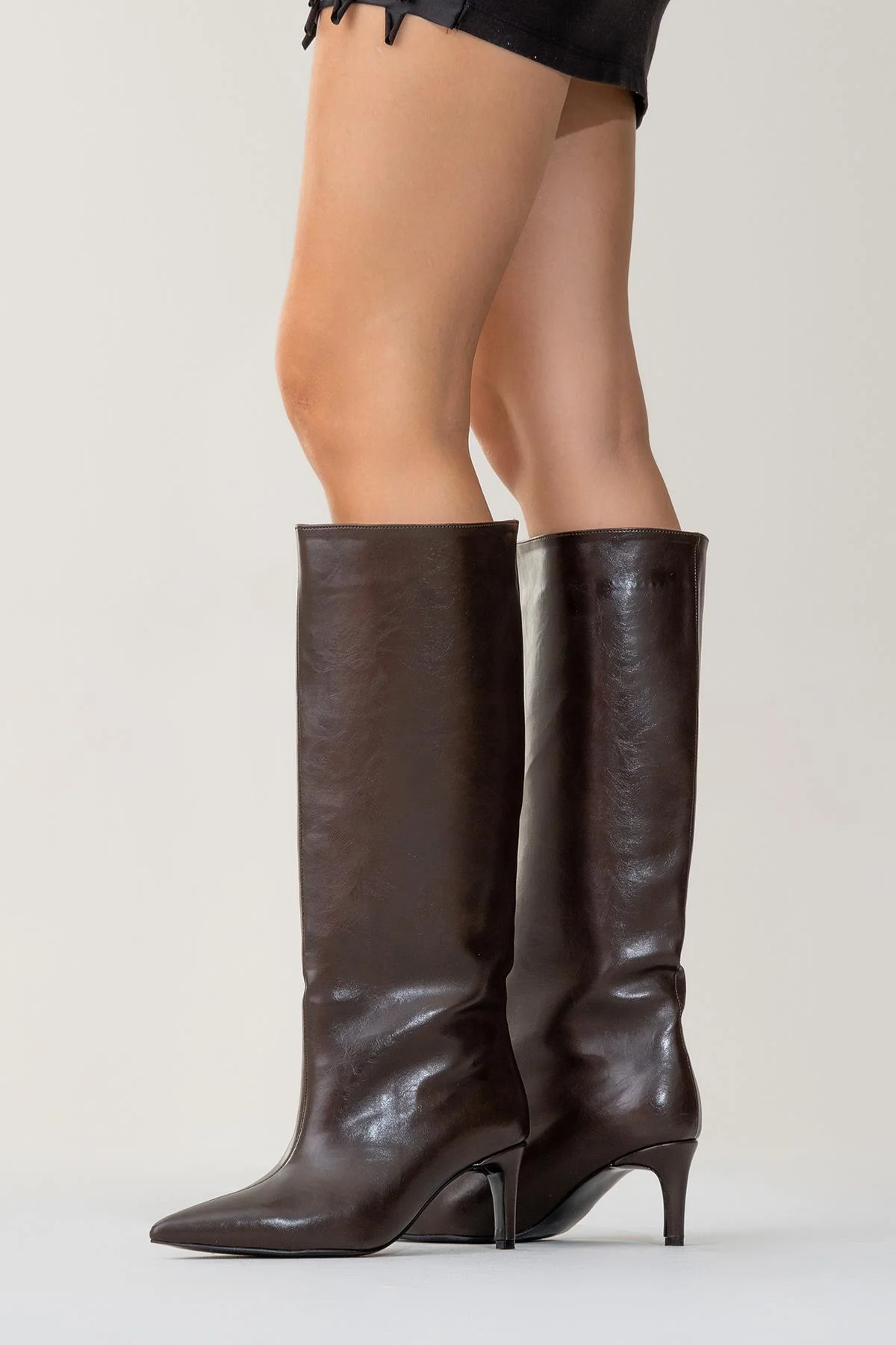 Cassandra Brown Cilt High‑Heel Boot (Women) - Image 7