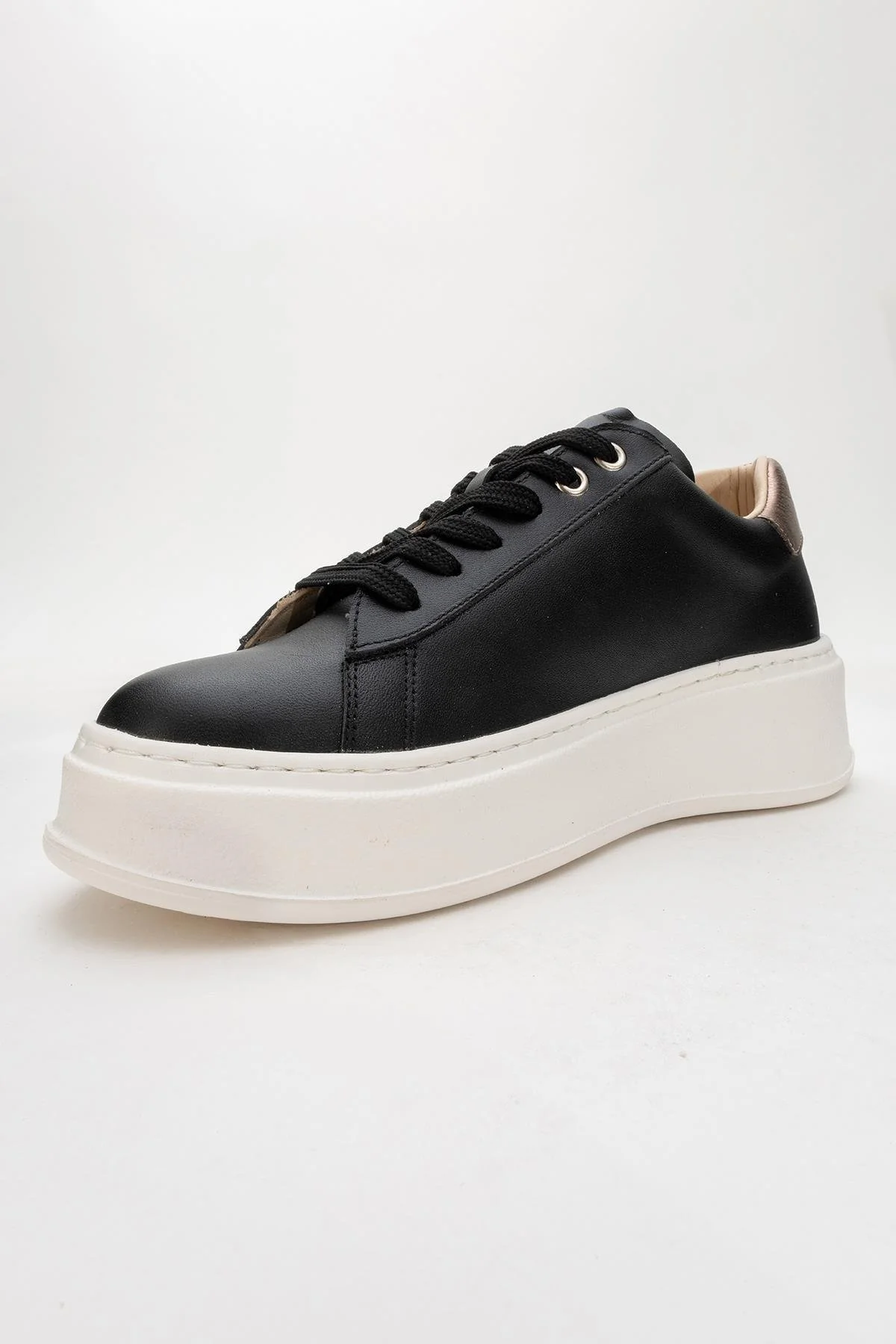 Gueno - Black Genuine Leather Sneaker (Women) - Image 3