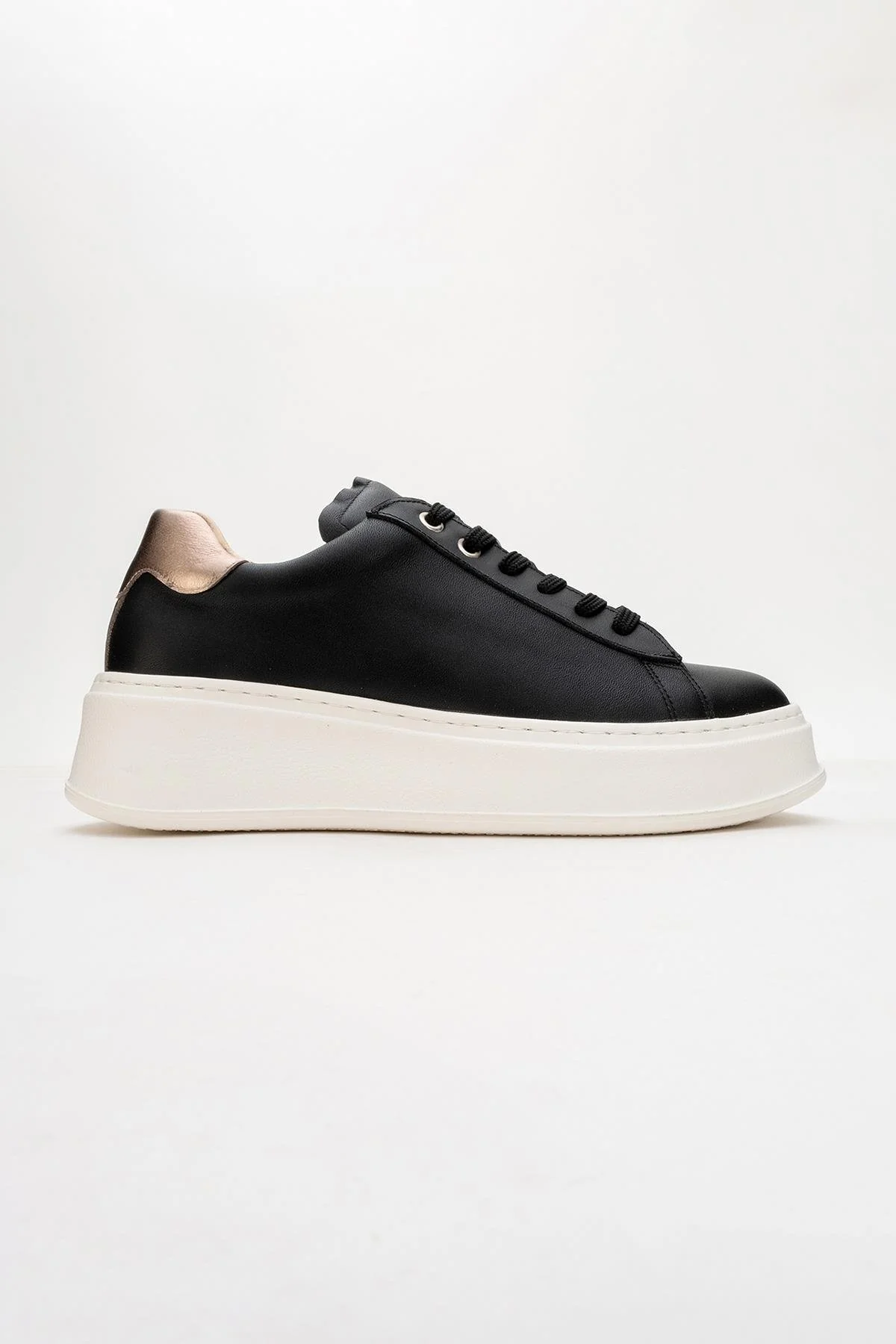 Gueno - Black Genuine Leather Sneaker (Women) - Image 5