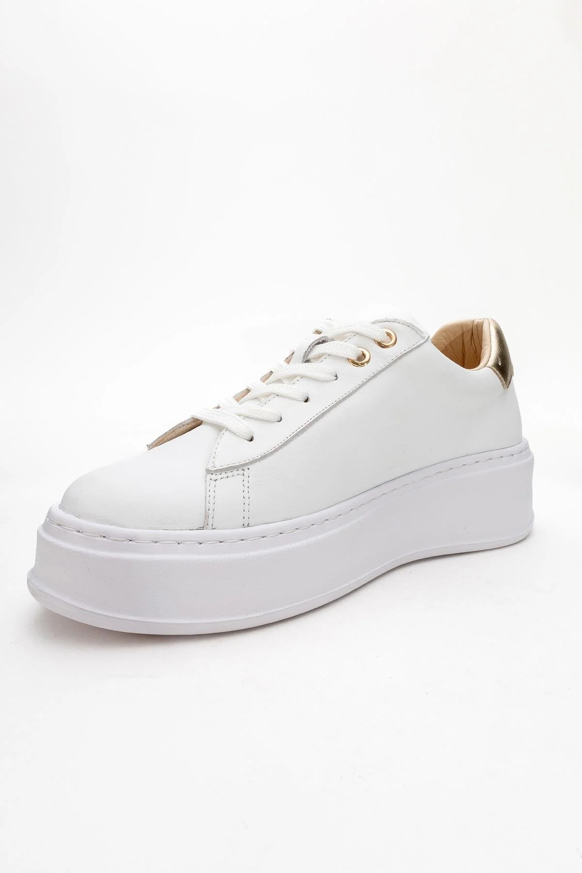 Gueno - White Genuine Leather Sneaker (Women) - Image 3