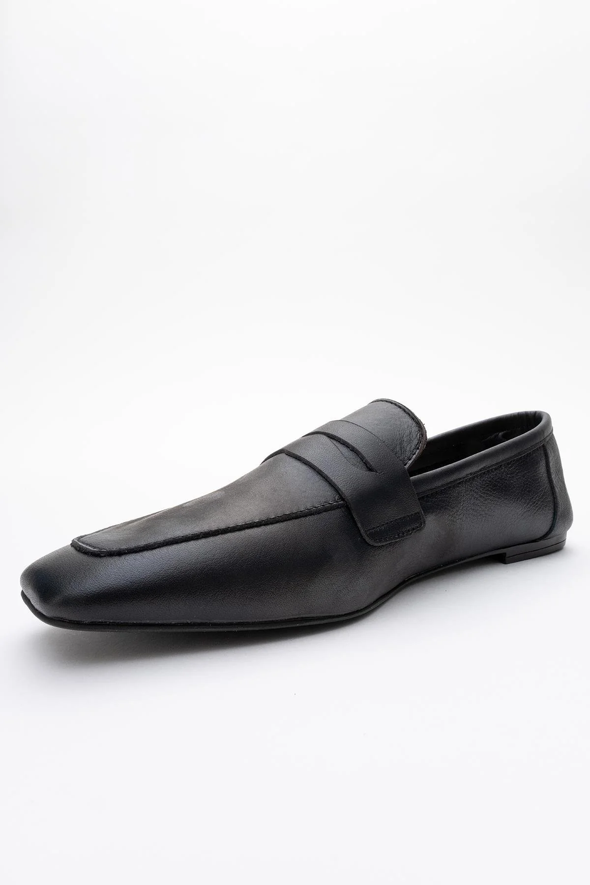 Morne - Black Leather Loafers (Women) - Image 4
