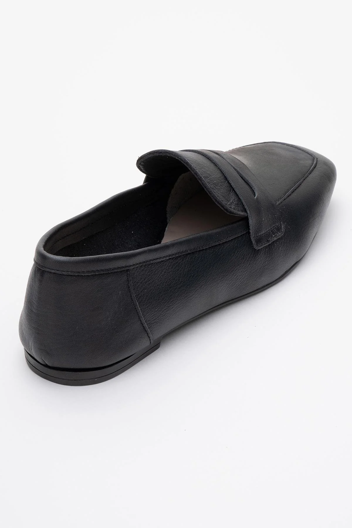 Morne - Black Leather Loafers (Women) - Image 5