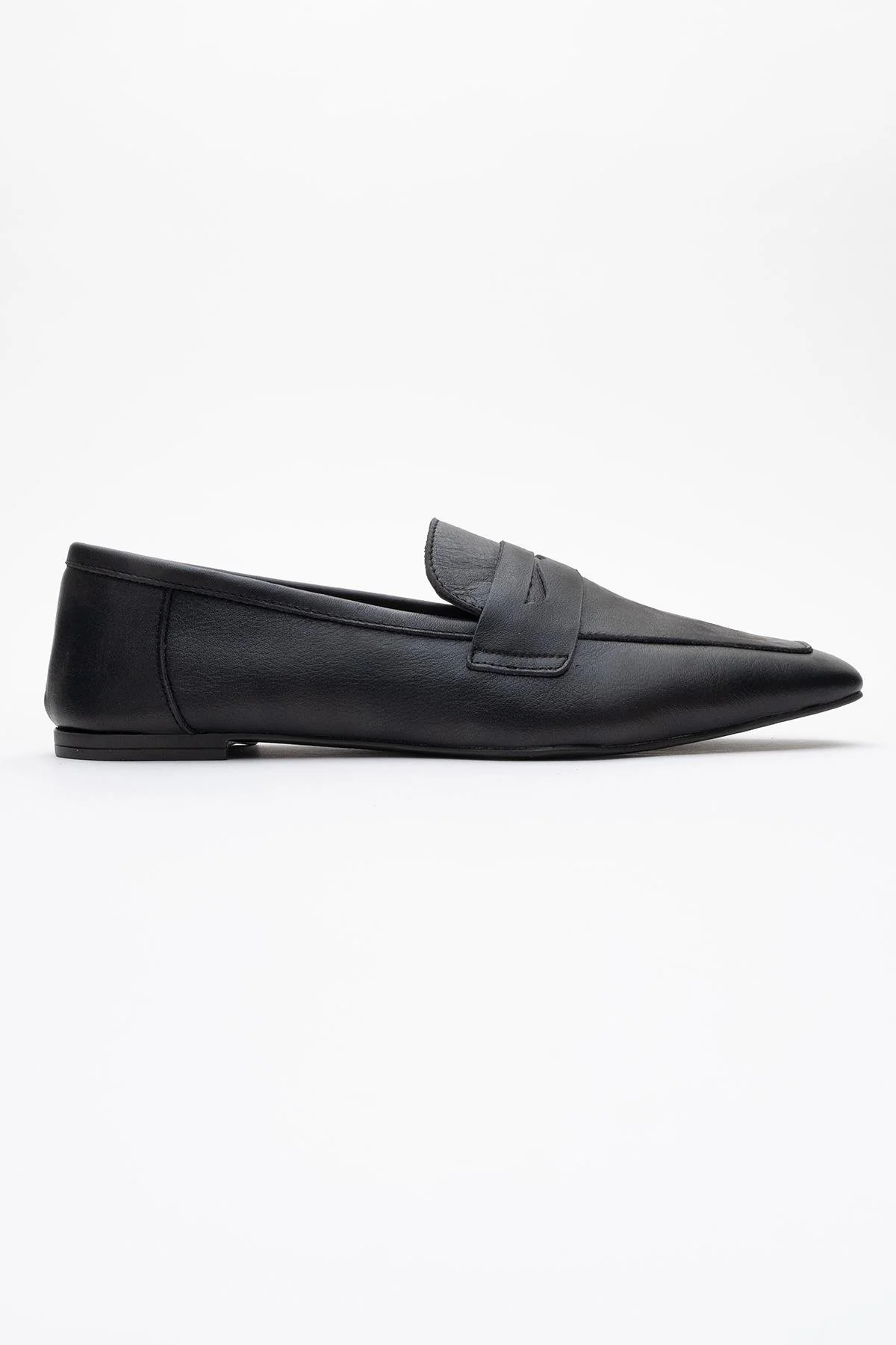 Morne - Black Leather Loafers (Women) - Image 6