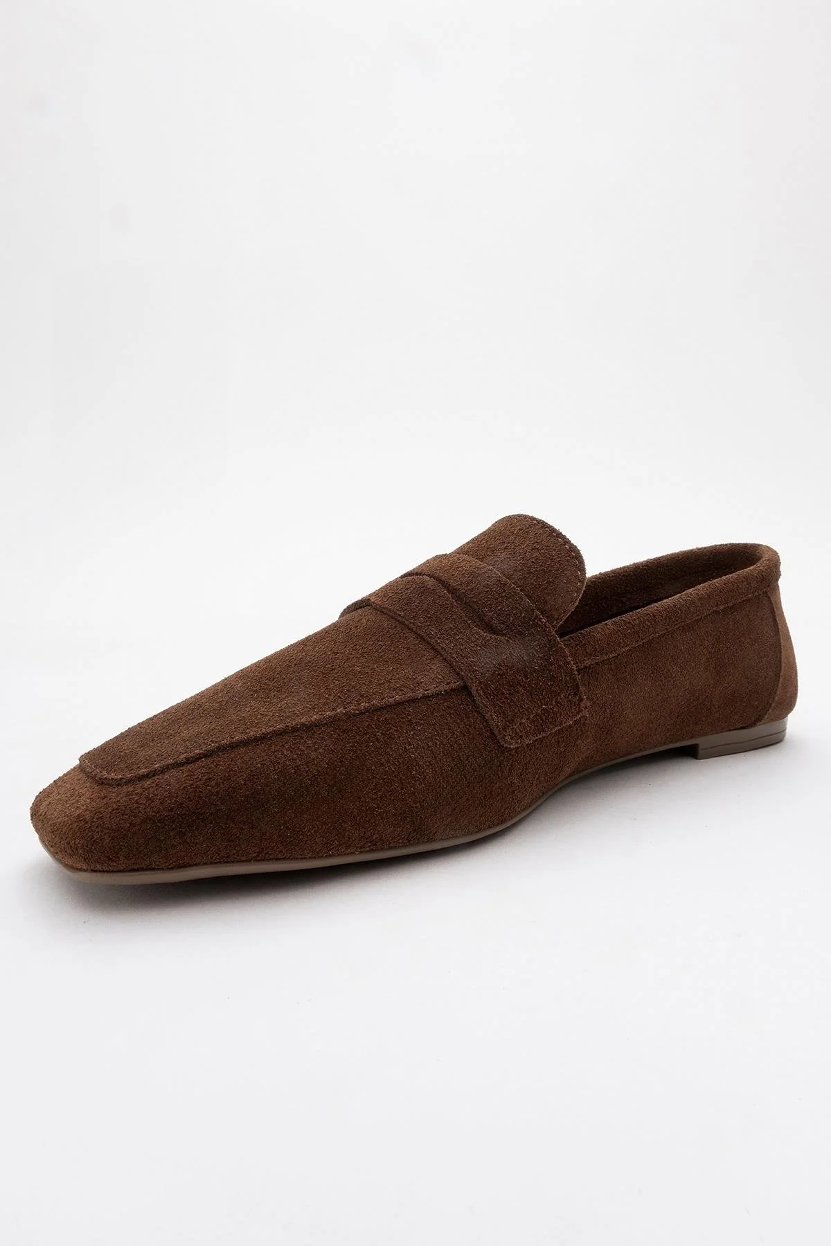 Morne - Brown Suede Leather Loafers (Women) - Image 4