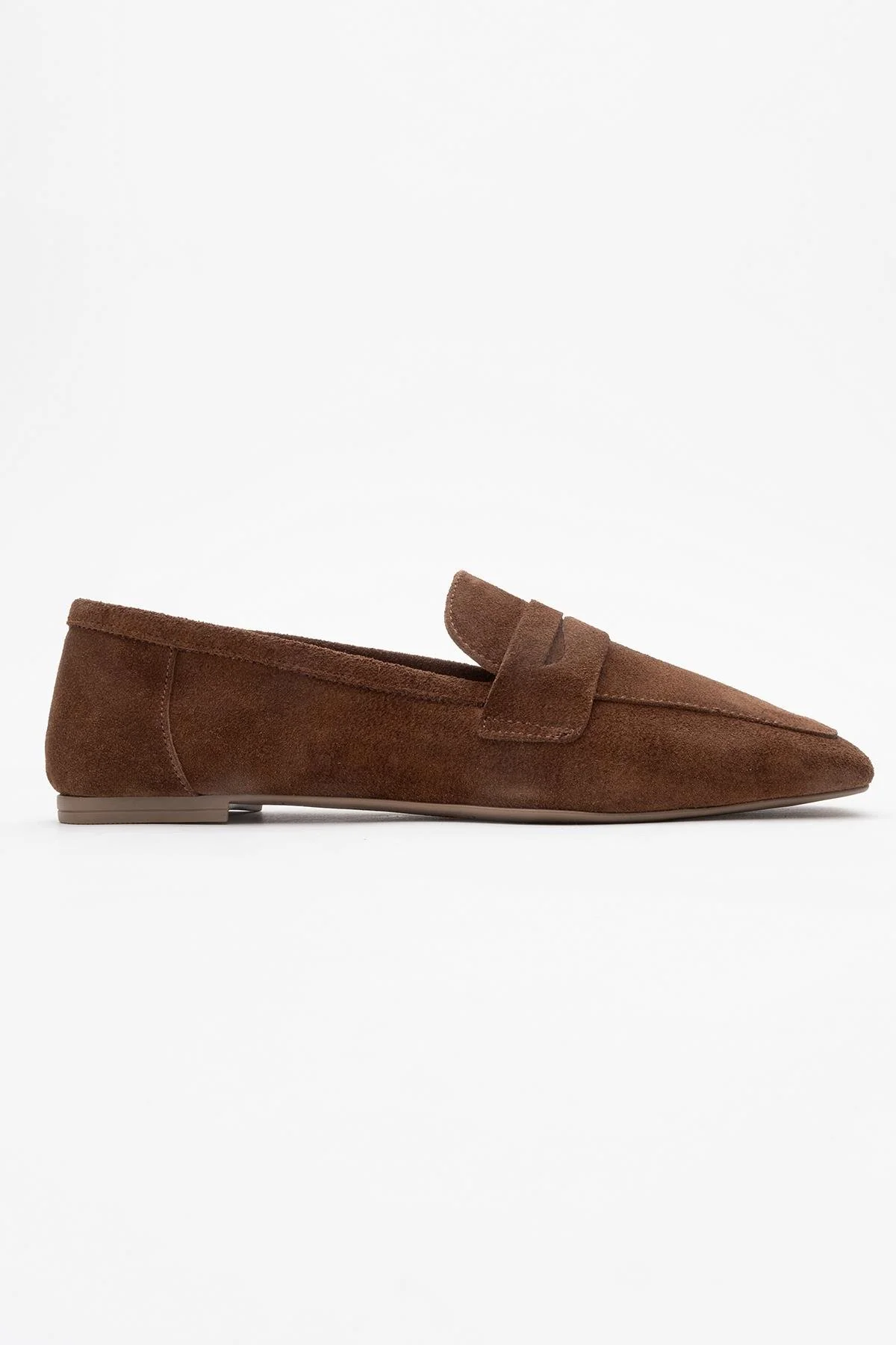 Morne - Brown Suede Leather Loafers (Women) - Image 6