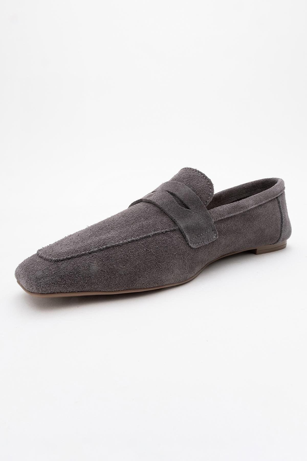 Morne - Gray Suede Leather Loafers - Image 4