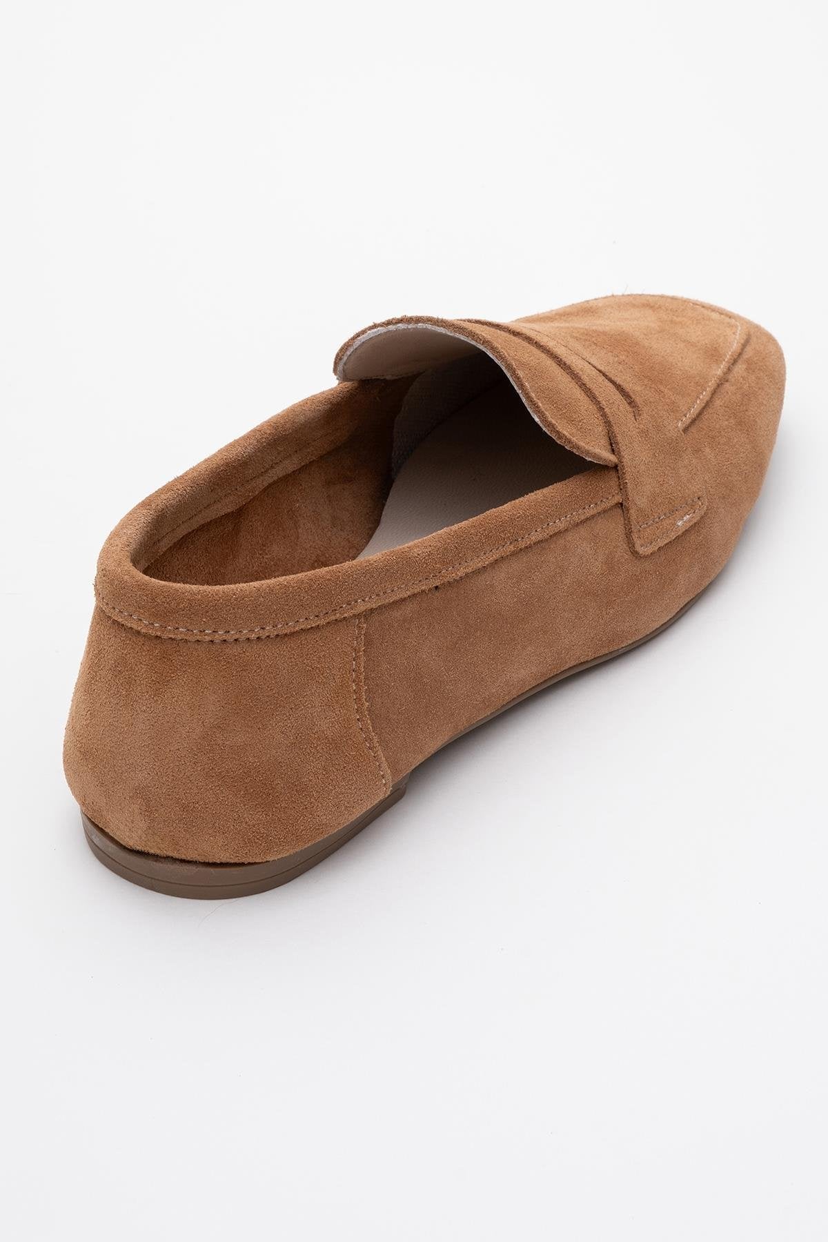 Morne - Mustard Suede Leather Loafers (Women) - Image 5
