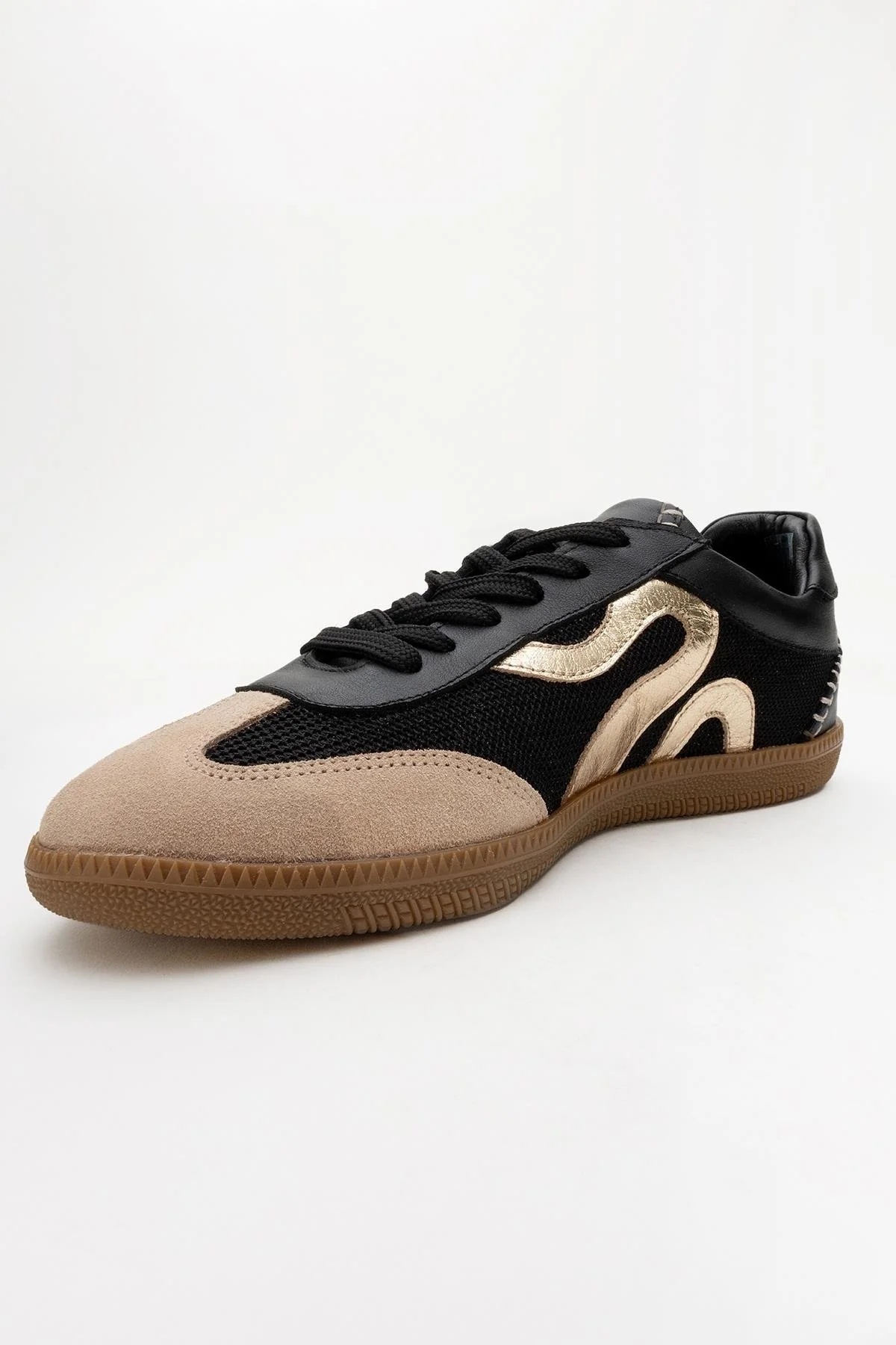 Perry - Black Genuine Leather Sneaker (Women) - Image 3