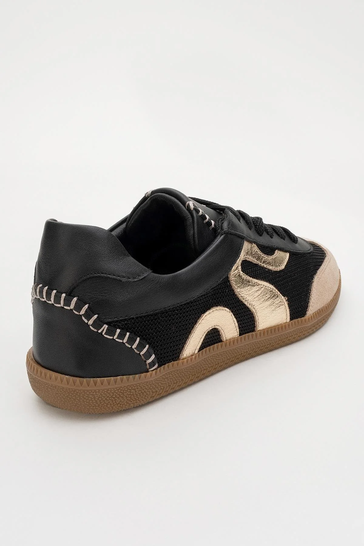 Perry - Black Genuine Leather Sneaker (Women) - Image 4