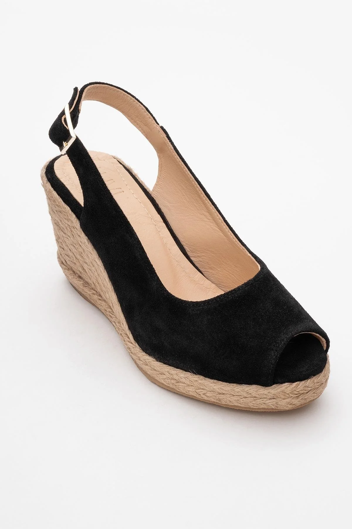 Ryan - Black Suede Leather Espadrilles (Women) - Image 3