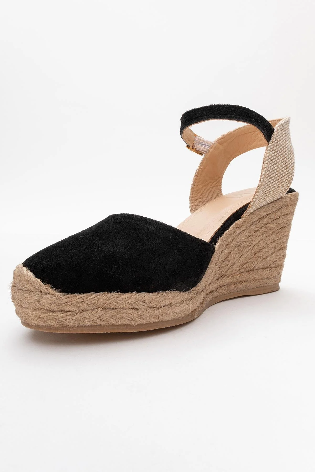 Sinta - Black Suede Leather Platform Espadrille (Women) - Image 4