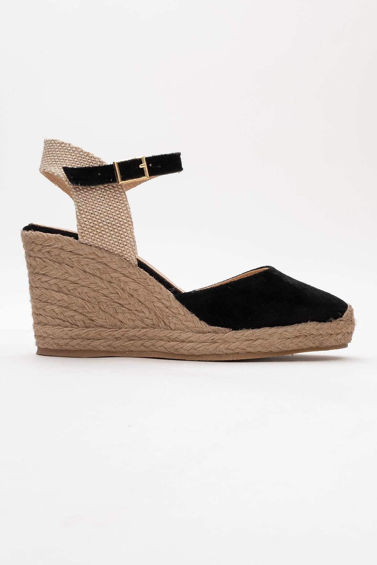 Sinta - Black Suede Leather Platform Espadrille (Women) - Image 5
