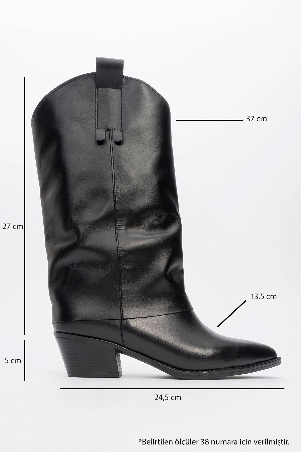 Sojo - Black Genuine Leather Block Heel Ankle Boot (Women) - Image 4