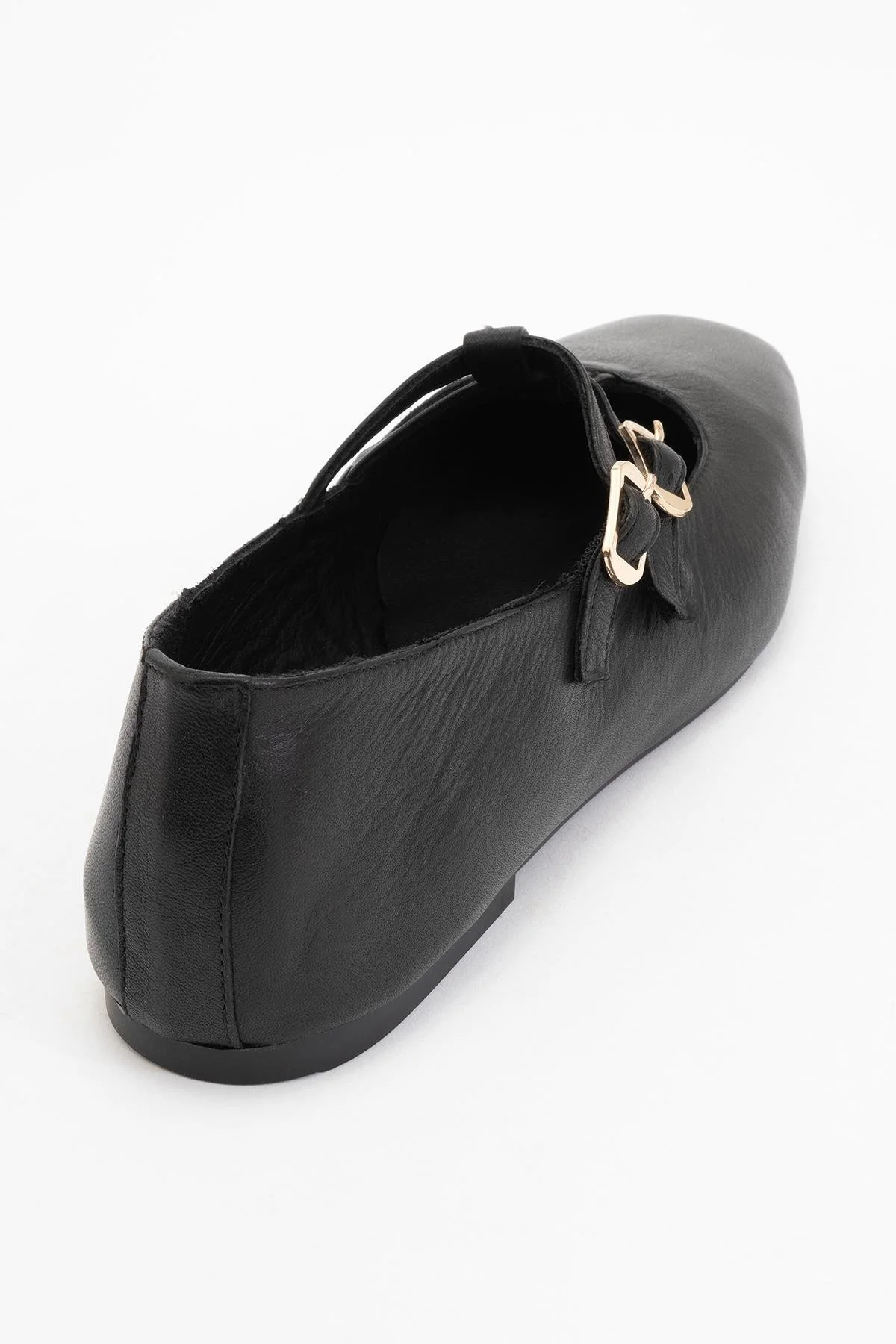 Starling - Black Leather Mary Jane Flats (Women) - Image 4