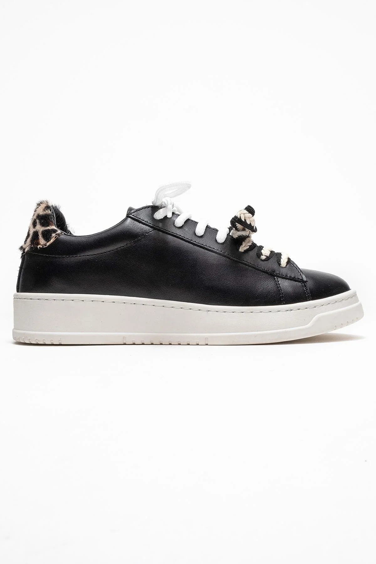 Warron - Black Patterned Genuine Leather Sneaker (Women) - Image 6